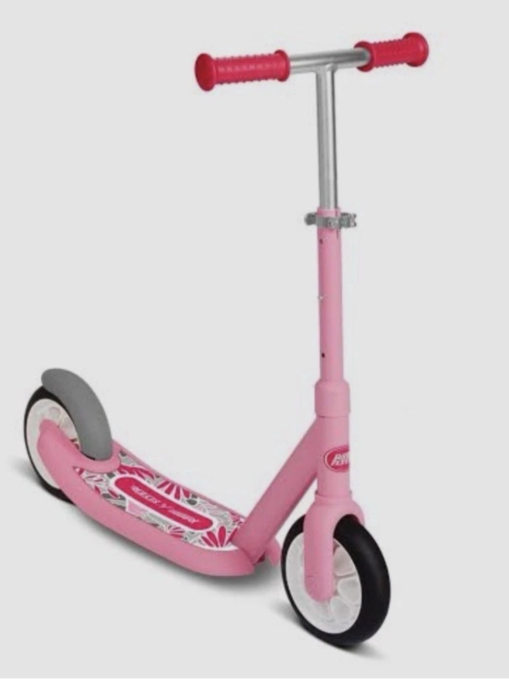 Pink Kids Scooter with Red Grips - Brand: